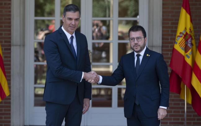 S&aacute;nchez y Aragon&eacute;s en La Moncloa el pasado 15 de julio.