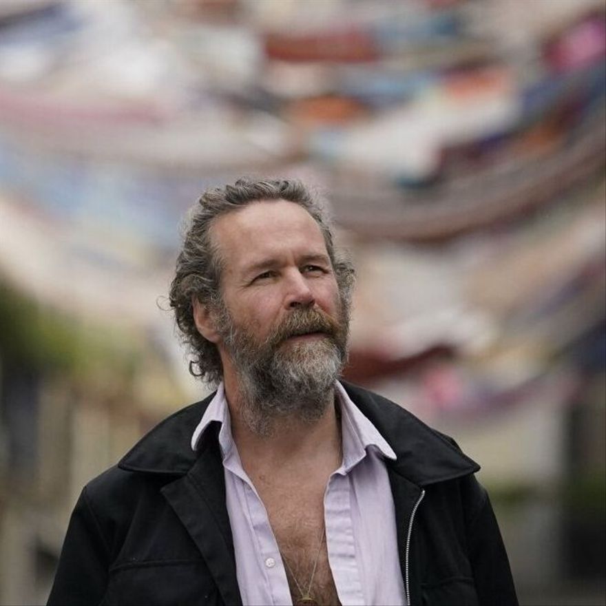 El cantante irlandés Liam Ó Maonlaí