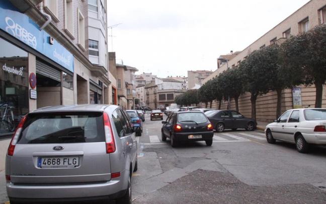 Imagen de la calle Misericordia de Tudela, una de las que se va a reurbanizar