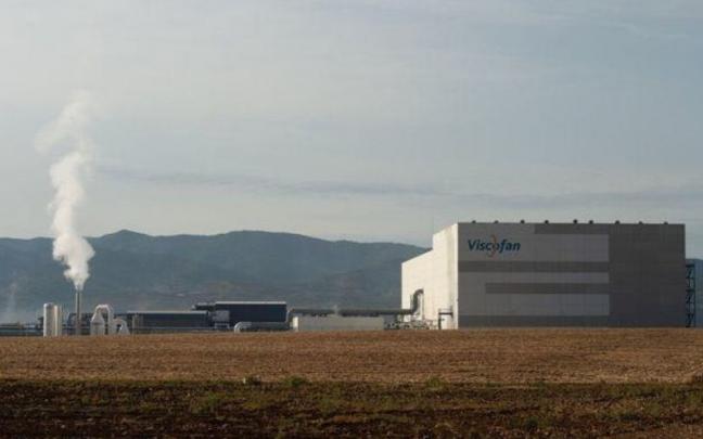 Planta de Viscofan en Cáseda. Planta de Viscofan en Cáseda.