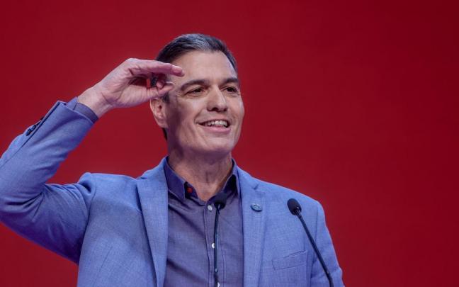 Pedro S&aacute;nchez interviene durante la &uacute;ltima jornada del XXVI Congreso de la Internacional Socialista, en Madrid.
