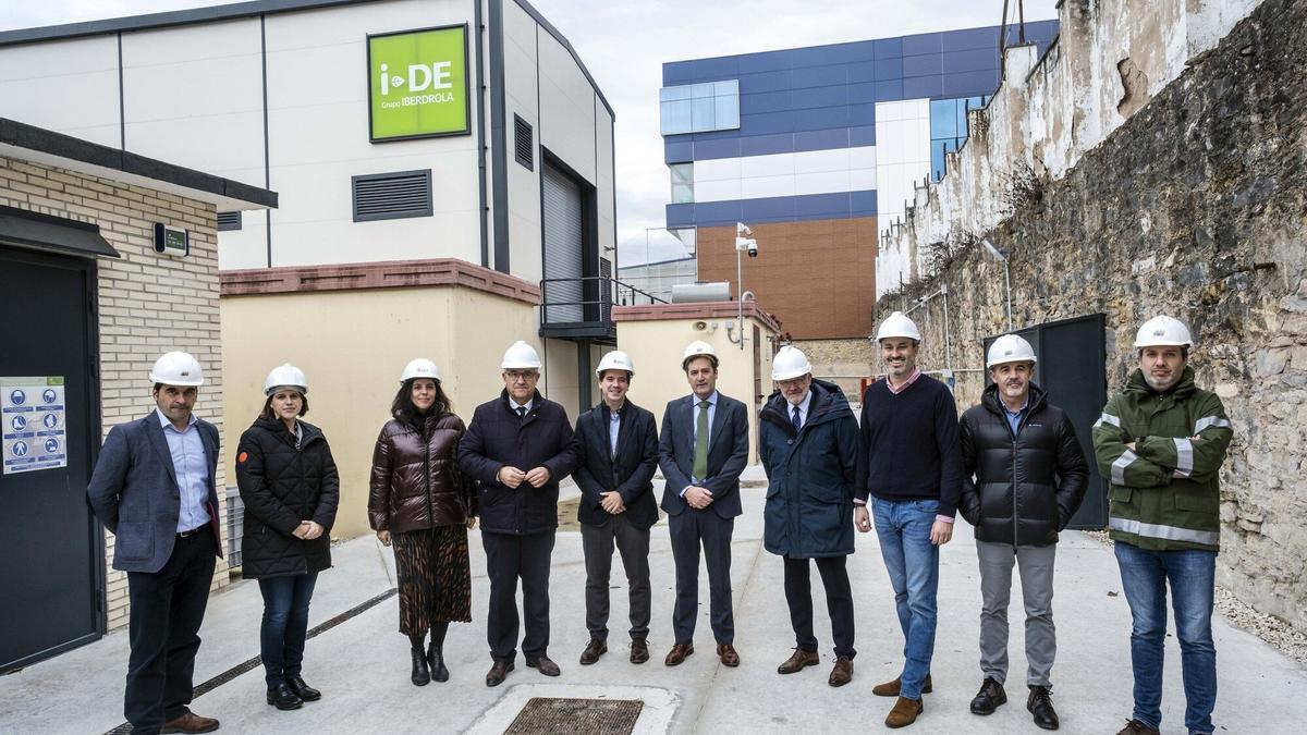 Visita a la nueva subestación eléctrica de Iberdrola en Pamplona.