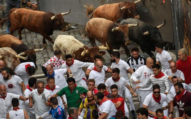 El último encierro de San Fermín en imágenes