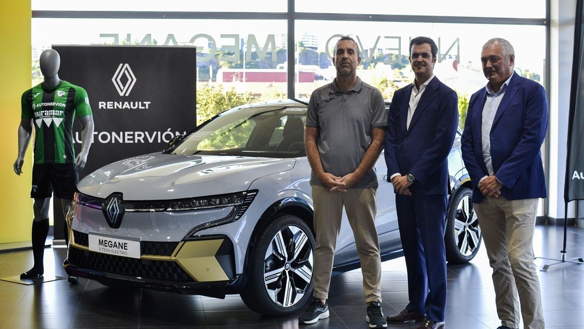 Autonervión acoge la presentación de la nueva equipación del Sestao River junto con el revolucionario Renault Megane E-Tech