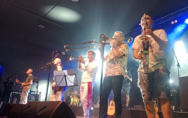 Momento del concierto de Celtas Cortos en la noche del lunes 15.