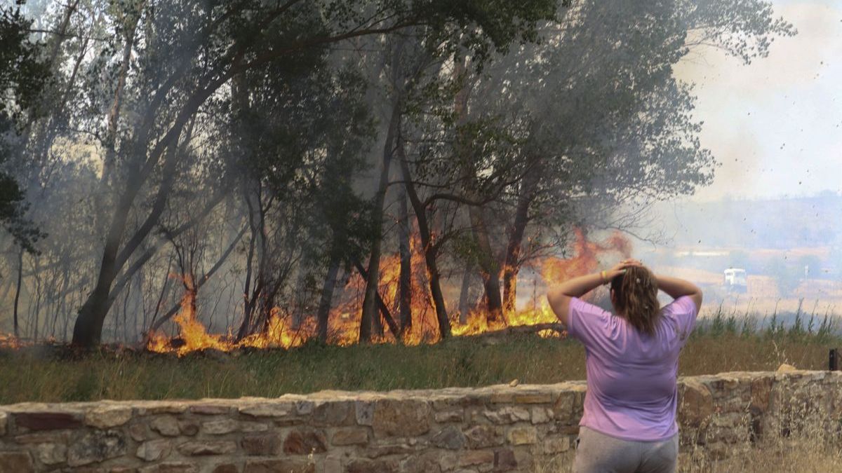 Incendio que ya ha arrasado 10.000 hectáreas en Zamora.