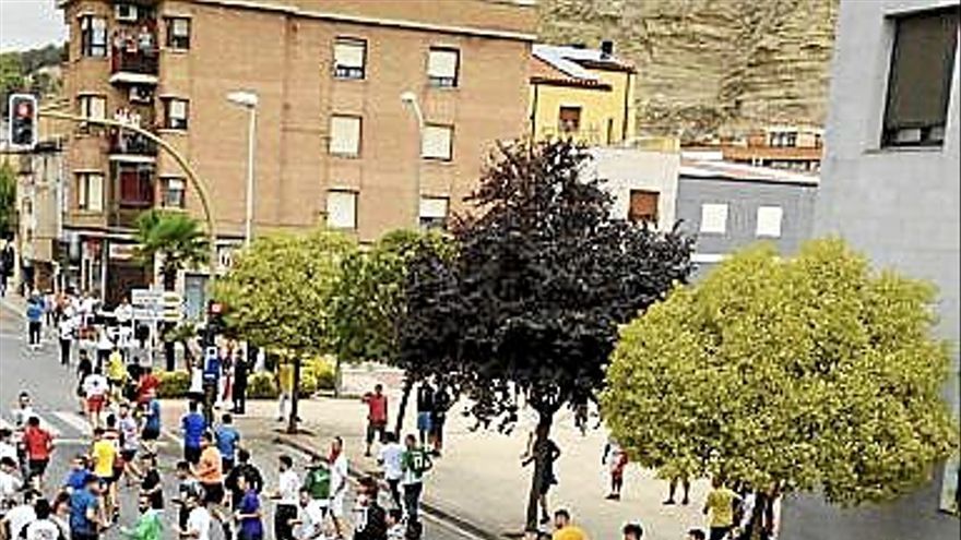 El toro por la carretera de Lodosa.