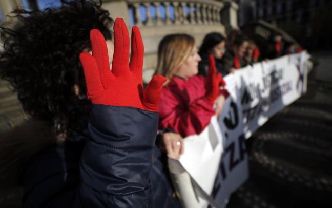 Concentraci&oacute;n de Lunes Lilas, el pasado mes de diciembre en Pamplona.