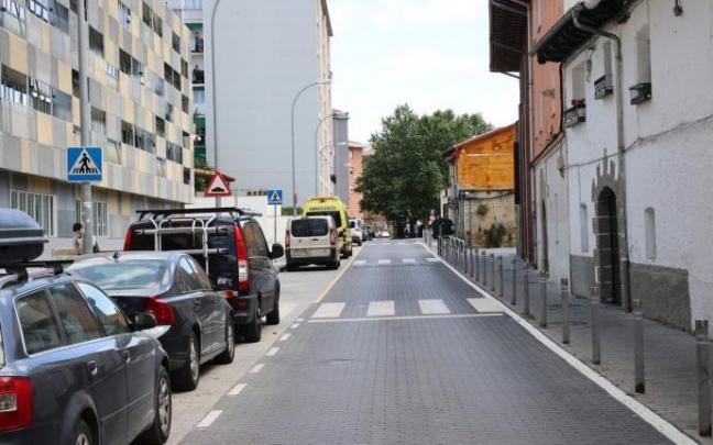 Vista de la calle San Juan de Burlada.