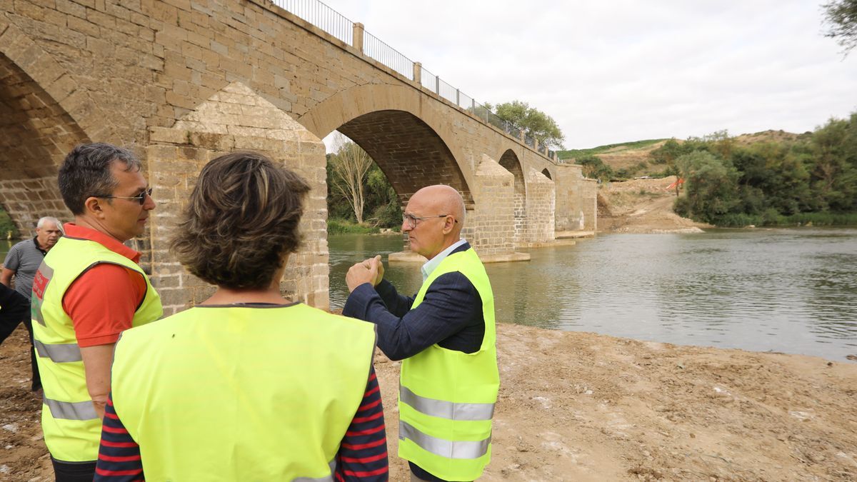 Restaurada la estructura del puente de Andelos en Mendigorria con una inversión de 400.000 euros