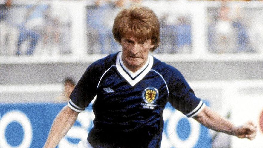Gordon Strachan, con la camiseta de Escocia.