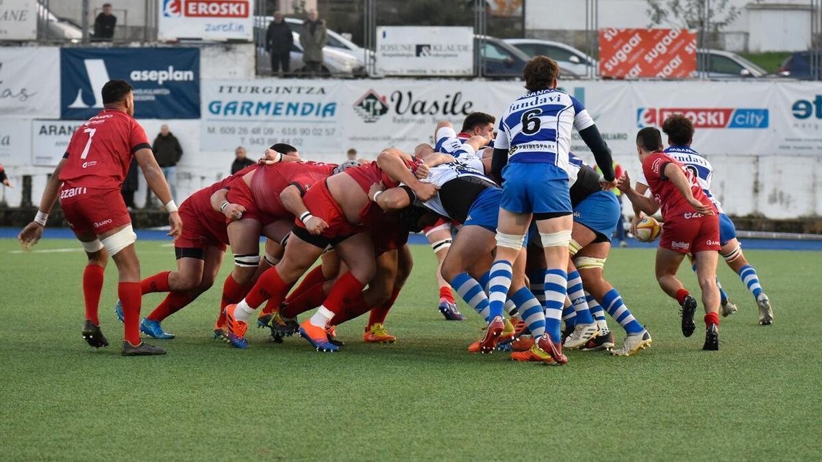 Partido de rugby Ampo Ordizia y el Belenos en Altamira