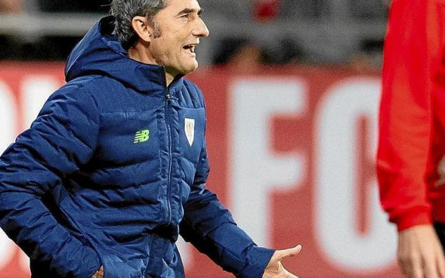 Ernesto Valverde no acabó nada contento con el partido de sus jugadores en Montilivi. | FOTO: ATHLETIC CLUB Ernesto Valverde no acabó nada contento con el partido de sus jugadores en Montilivi. | FOTO: ATHLETIC CLUB