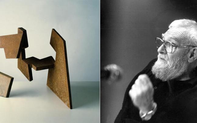 La expresividad del hueco y la ocupación activa del espacio son características que marcan la obra de Jorge Oteiza (en la imagen).