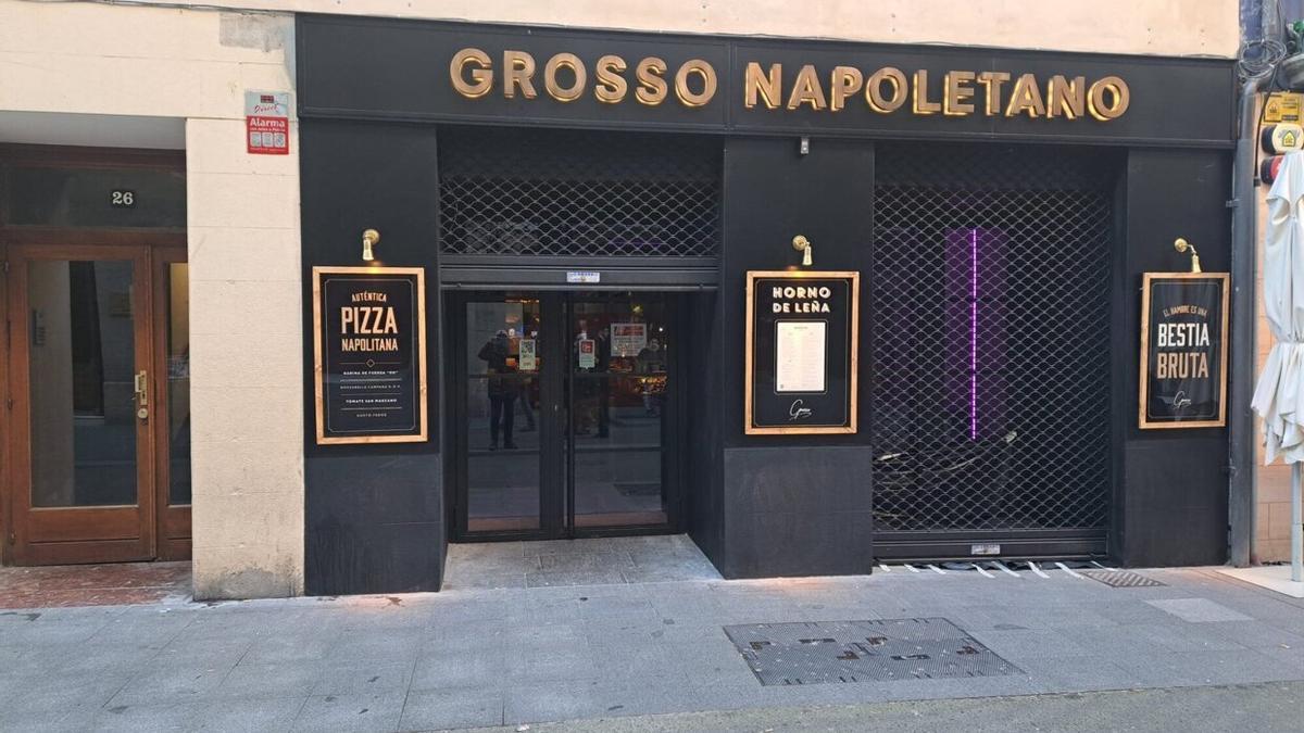 Fachada del local de Grosso Napoletano en pleno centro de la capital alavesa