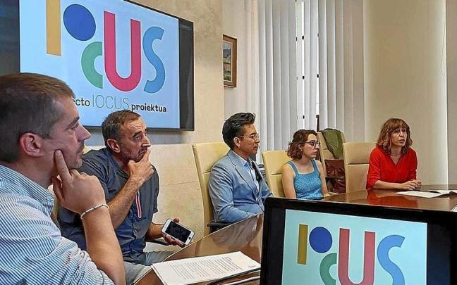 Momento de la presentación del Proyecto Cultural Iocus, ayer en Amurrio. | FOTO: A.O.