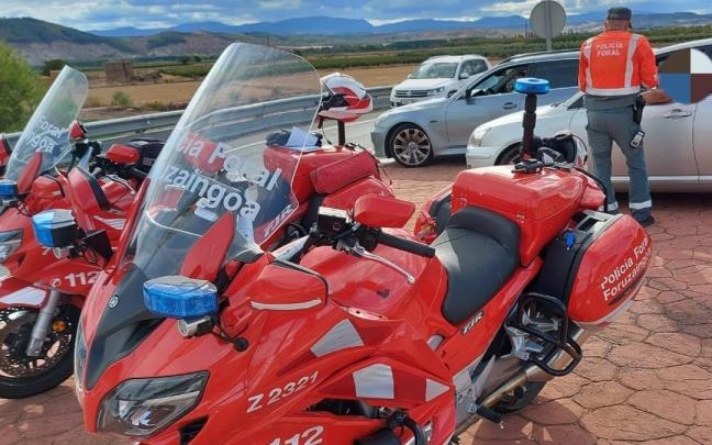 Imagen de archivo de patrullas de Polic&iacute;a Foral.