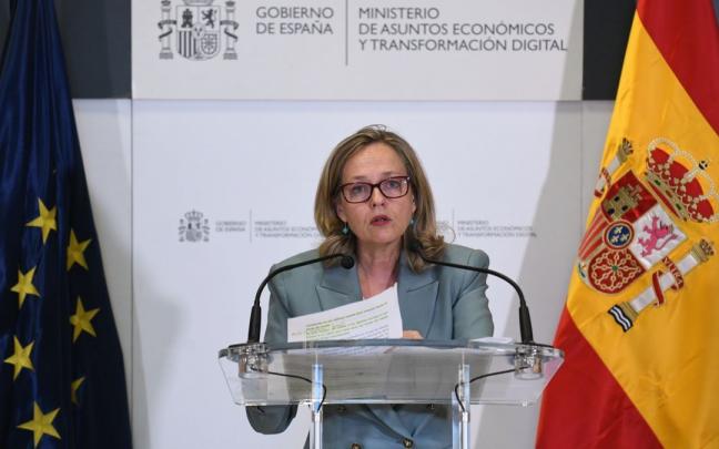 La ministra de Asuntos Económicos y Transformación Digital, Nadia Calviño.