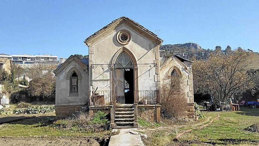 Edificio del cenador modernista que existen en la futura urbanización de Estella-Lizarra.