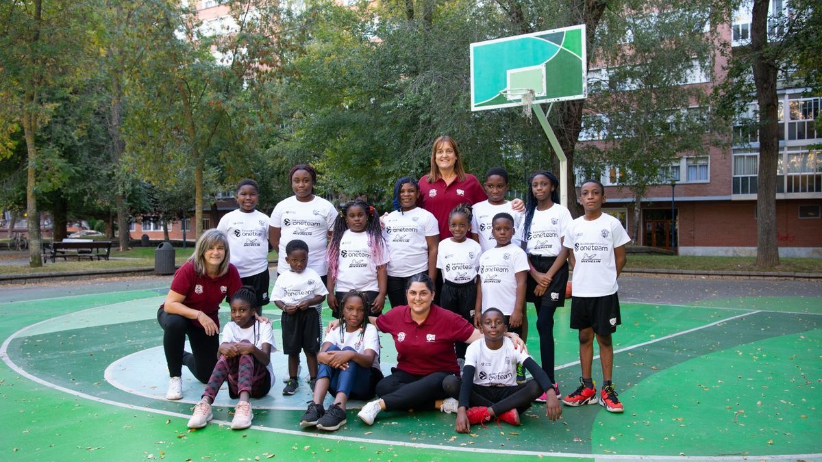 Entrenamiento en el parque Aquilino, en el barrio de Txagorritxu