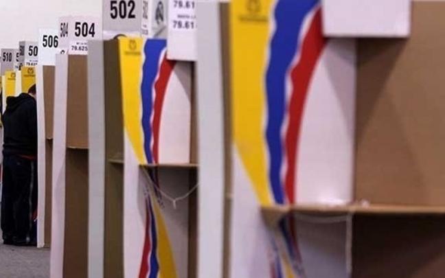 Puestos de votación en Colombia.
