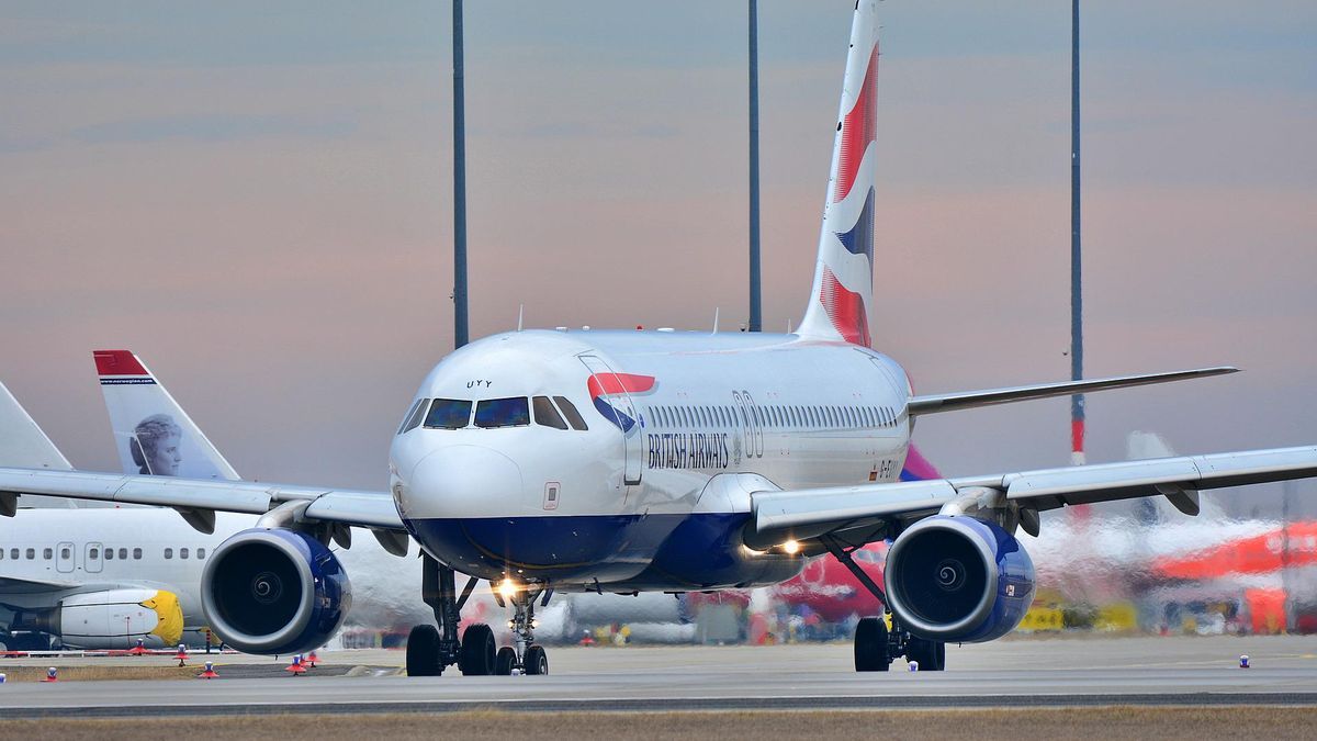 Un avión de la compañia British Airways