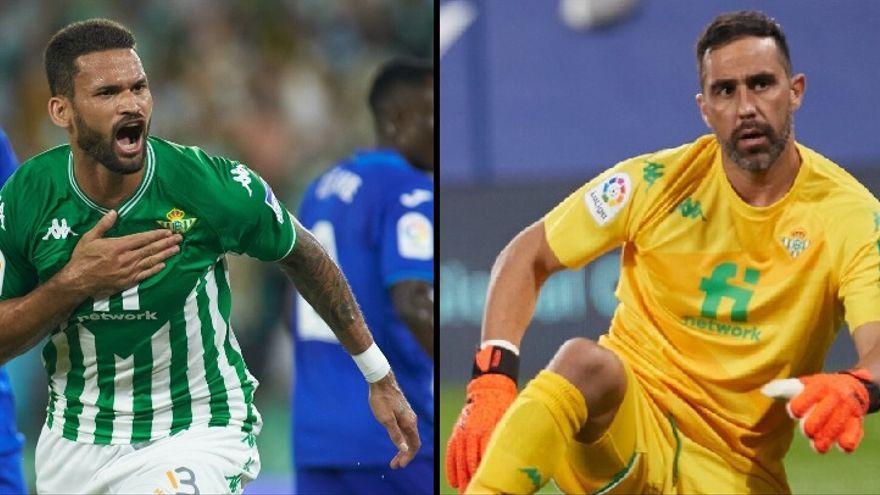 Willian José y Claudio Bravo, jugadores del Betis.