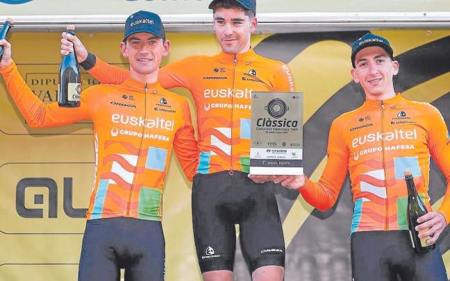 El Euskaltel-Euskadi, el mejor equipo en la Clàssica de Valencia. | FOTO: FUNDACIÓN ESUKADI / SPRINT CYCLING