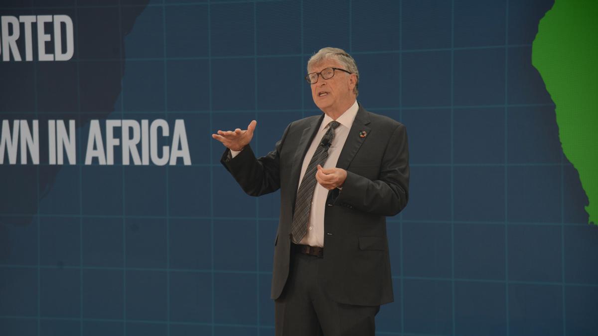 Bill Gates durante un acto de su fundación.