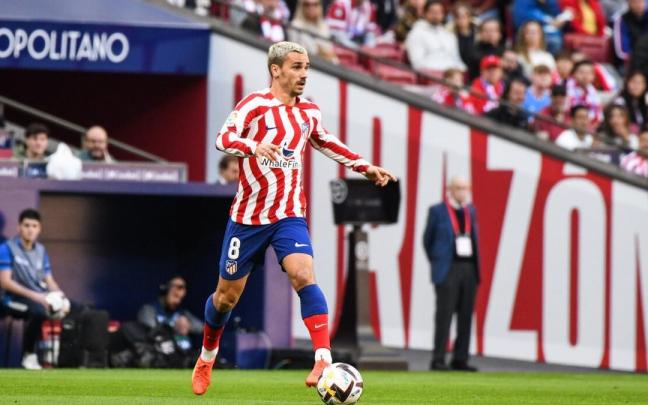 Antoine Griezmann, en el partido entre el Atlético y el Espanyol Antoine Griezmann, en el partido entre el Atlético y el Espanyol