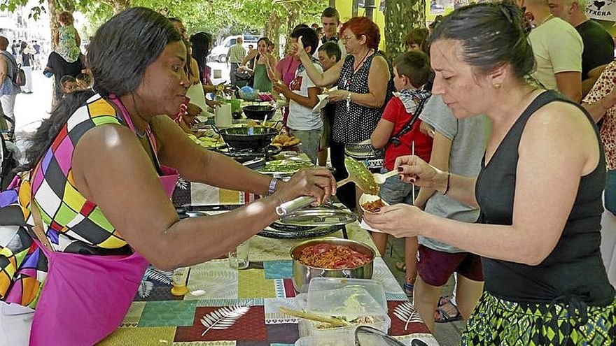 También se pudo degustar un guiso de Nigeria.