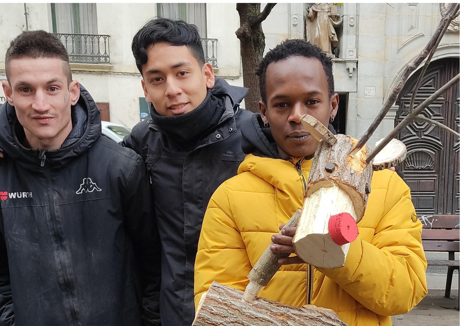 Imagen de detalle de uno de los renos