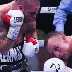 Kerman Lejarraga, durante su combate ante James Metcalf, el pasado 20 de mayo.