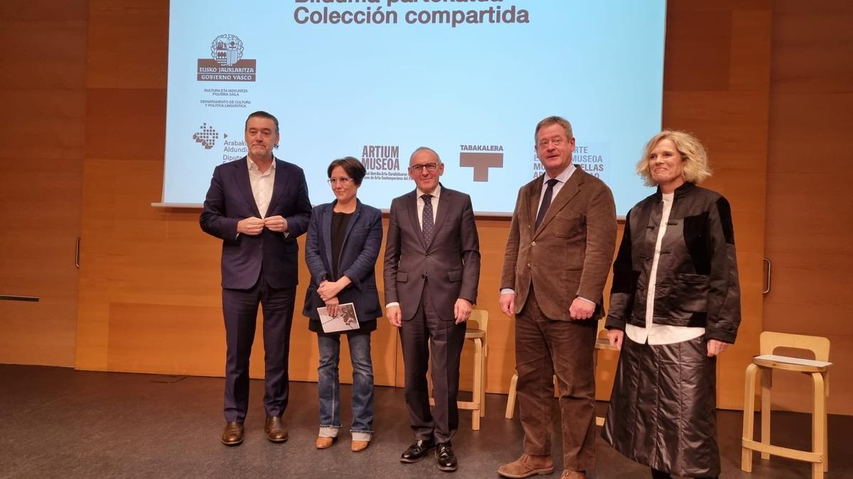 Un momento de la presentación de las nuevas adquisición del programa ‘Colección compartida’.