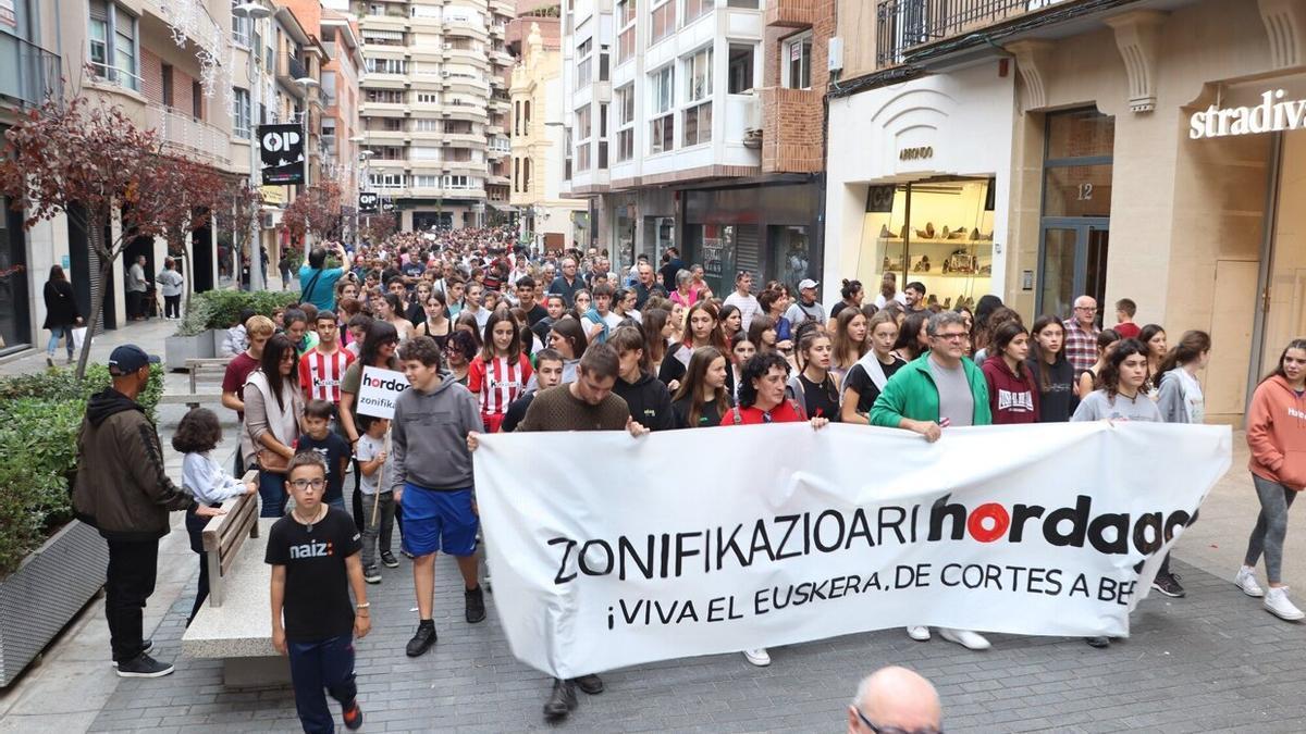 La manifestación de la iniciativa Hordago! del pasado sábado