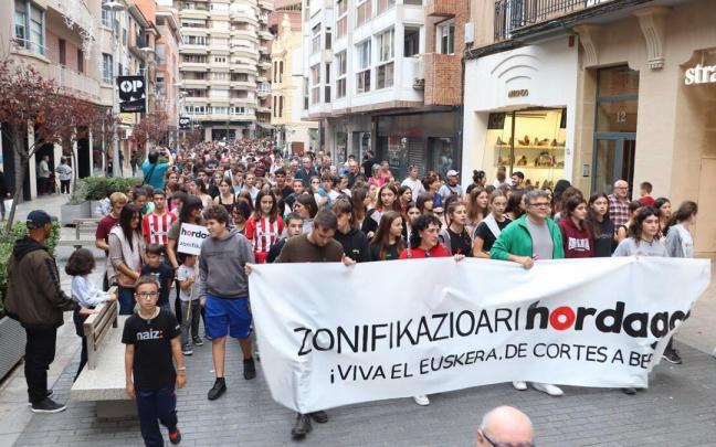 La manifestaci&oacute;n de la iniciativa Hordago! del pasado s&aacute;bado