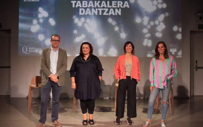 Patrick Alfaya, Clara Montero, Jone San Martín y Judith Argomaniz, en Tabakalera.