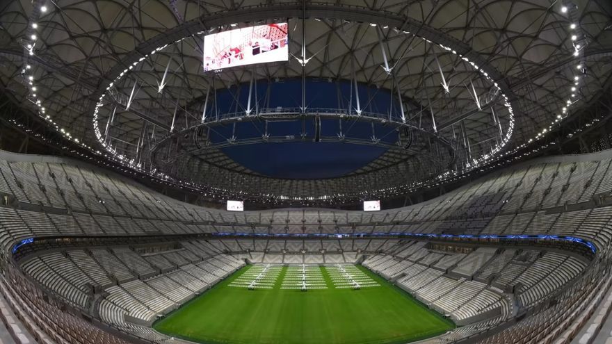 El interior del estadio de Lusail, en Qatar, que albergará la final del Mundial.