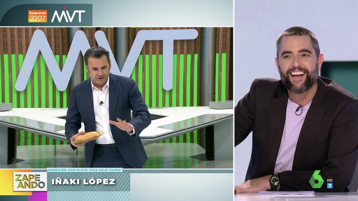 Iñaki López y Dani Mateo protagonizan una batalla de 'rascas' en La Sexta.