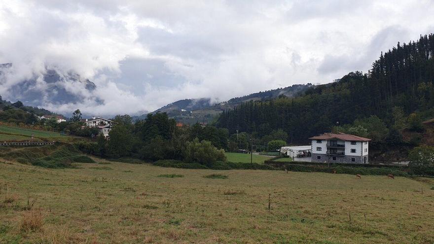 Terrenos en los que se proyecta el parque fotovoltaico Ekindar en Urrestilla.