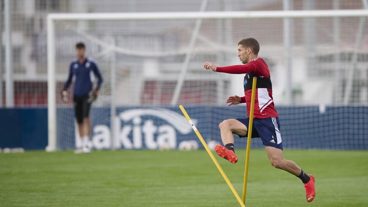 Imagen del entrenamiento de Osasuna de este pasado s&aacute;bado