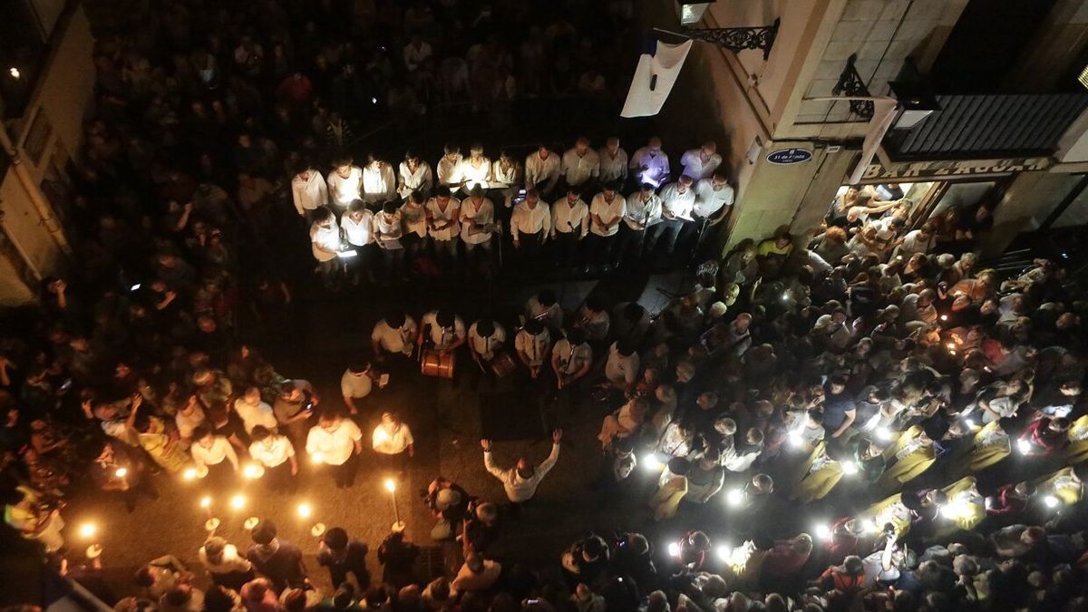 Apagón de luces y encendido de velas de 31 de agosto