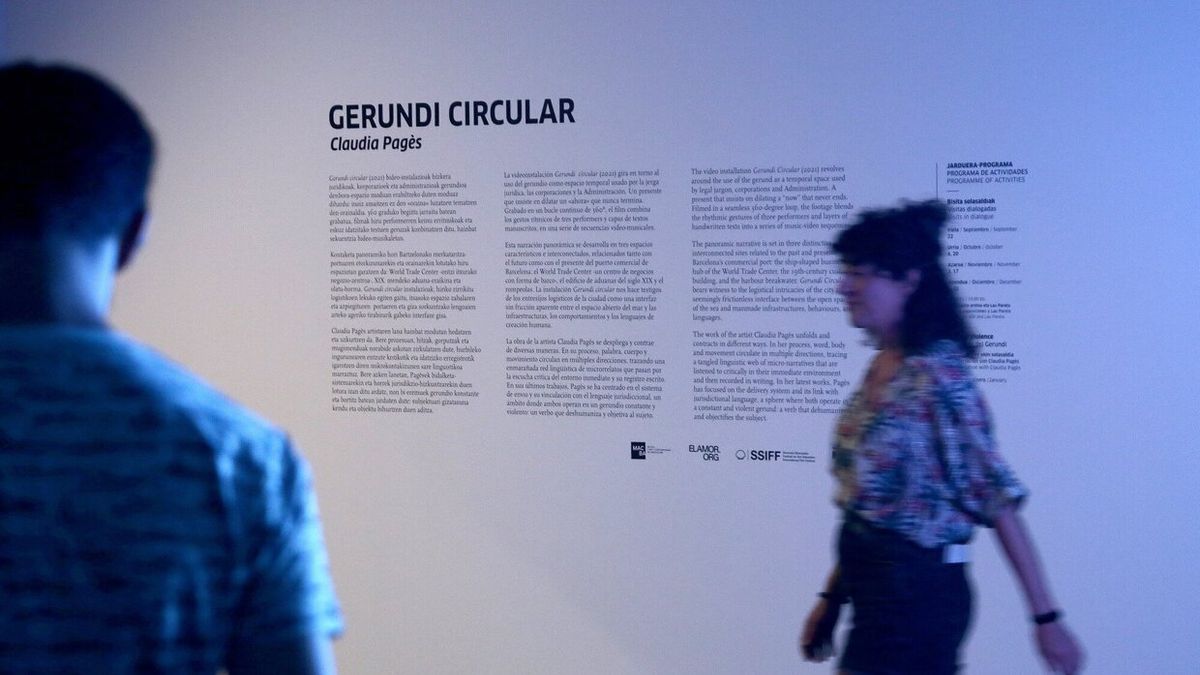 Exposición Gerundi Circular de Clauda Pagès en Tabakalera
