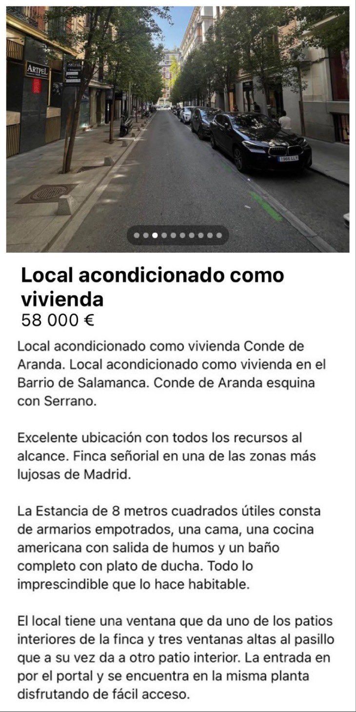 El anuncio tal cual aparece publicado.