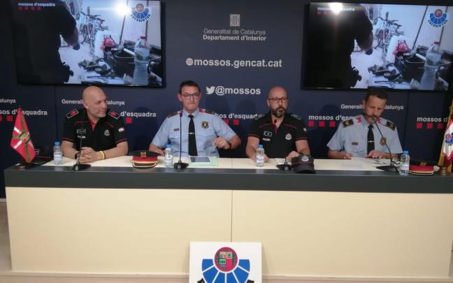 Rueda de prensa para explicar la operaci&oacute;n policial