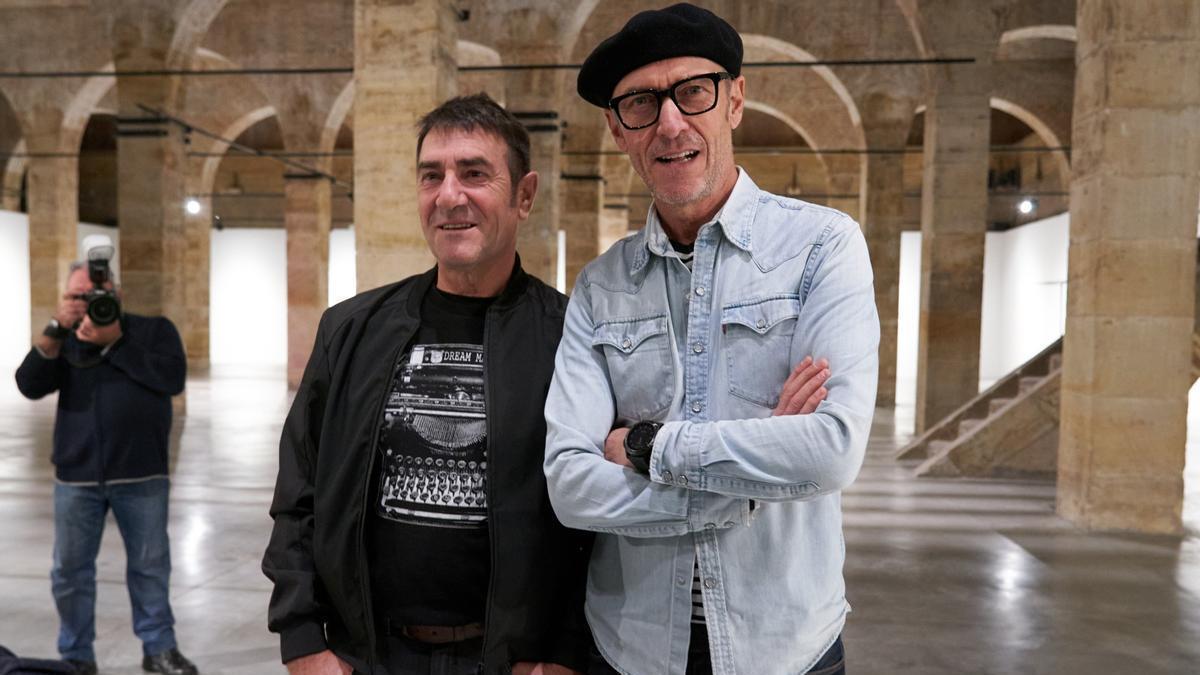 Txapi y Gari, este jueves en el anuncio de su concierto de despedida en Vitoria
