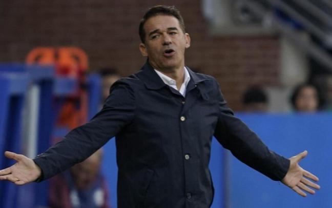 Luis Garc&iacute;a durante el &uacute;ltimo compromiso ante el Albacete
