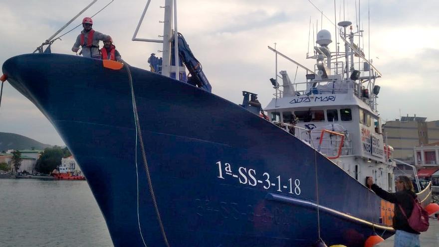 El barco de rescate humanitario 'Aita Mari' en una imagen de archivo.