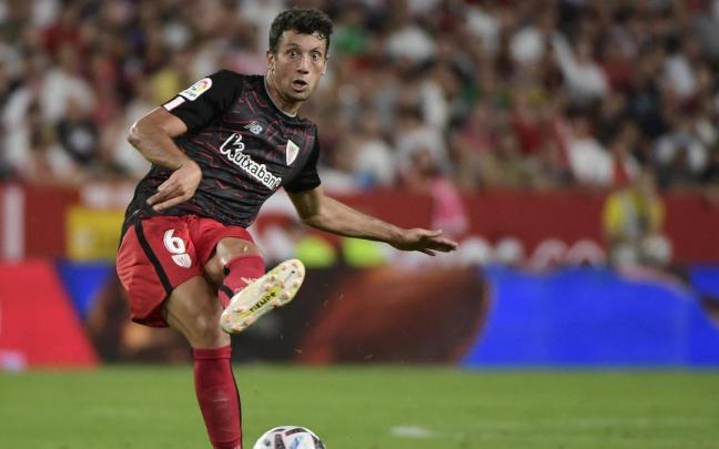 Mikel Vesga anotó en la segunda parte el tanto del empate para el Athletic.