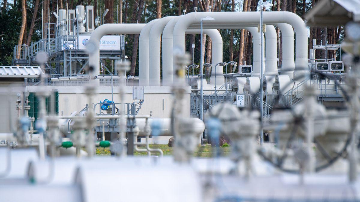Instalaciones del gasoducto Nord Stream, que conecta Rusia con Alemania por debajo del mar Báltico.
